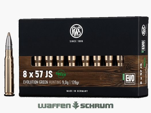 RWS 8x57JS Evo Green 9,0g - 139gr