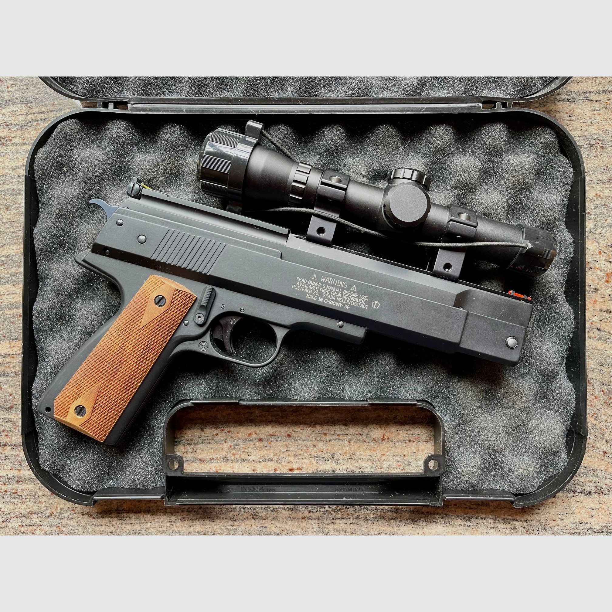 ☀️WEIHRAUCH - HW 45☀️ Weihrauch Zielfernrohr 2x20 * 1.000 Stk. Hornet Luftgewehrkugeln Kal. 5,5 * gepolsterter Kunststoffkoffer, Bild 3 von 5