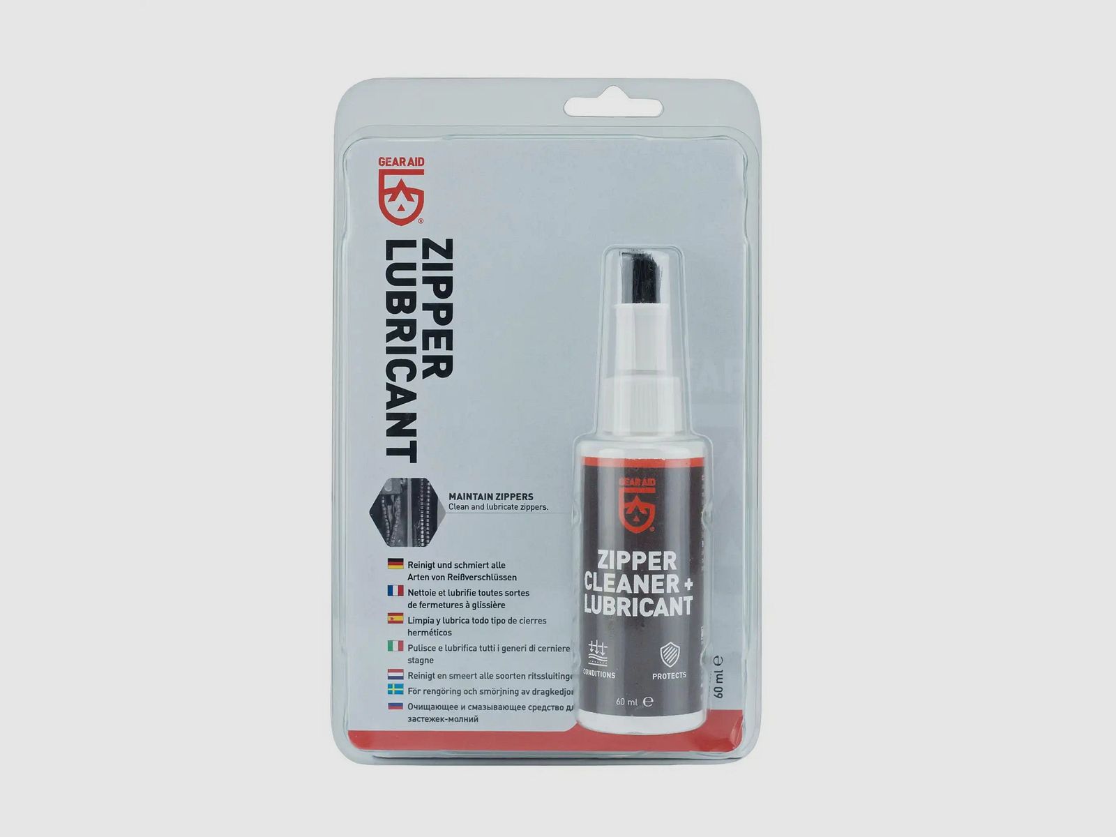 Gear Aid Zipper Lubricant 60 ml Entretien de la fermeture éclair