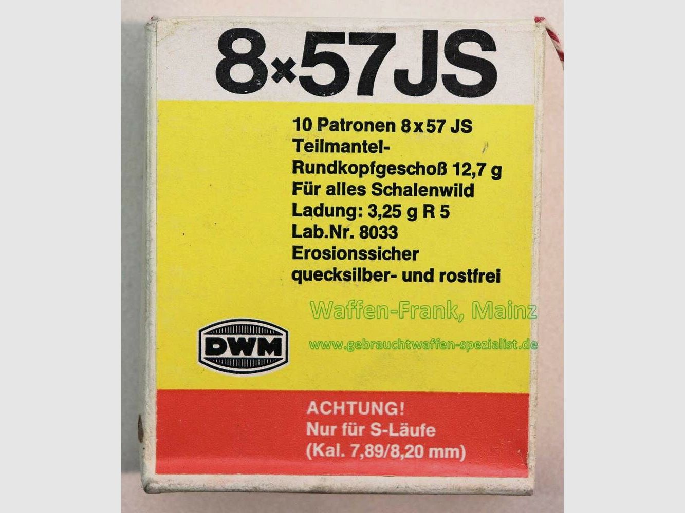 DWM, Karlsruhe Büchsenpatronen 8x57IS