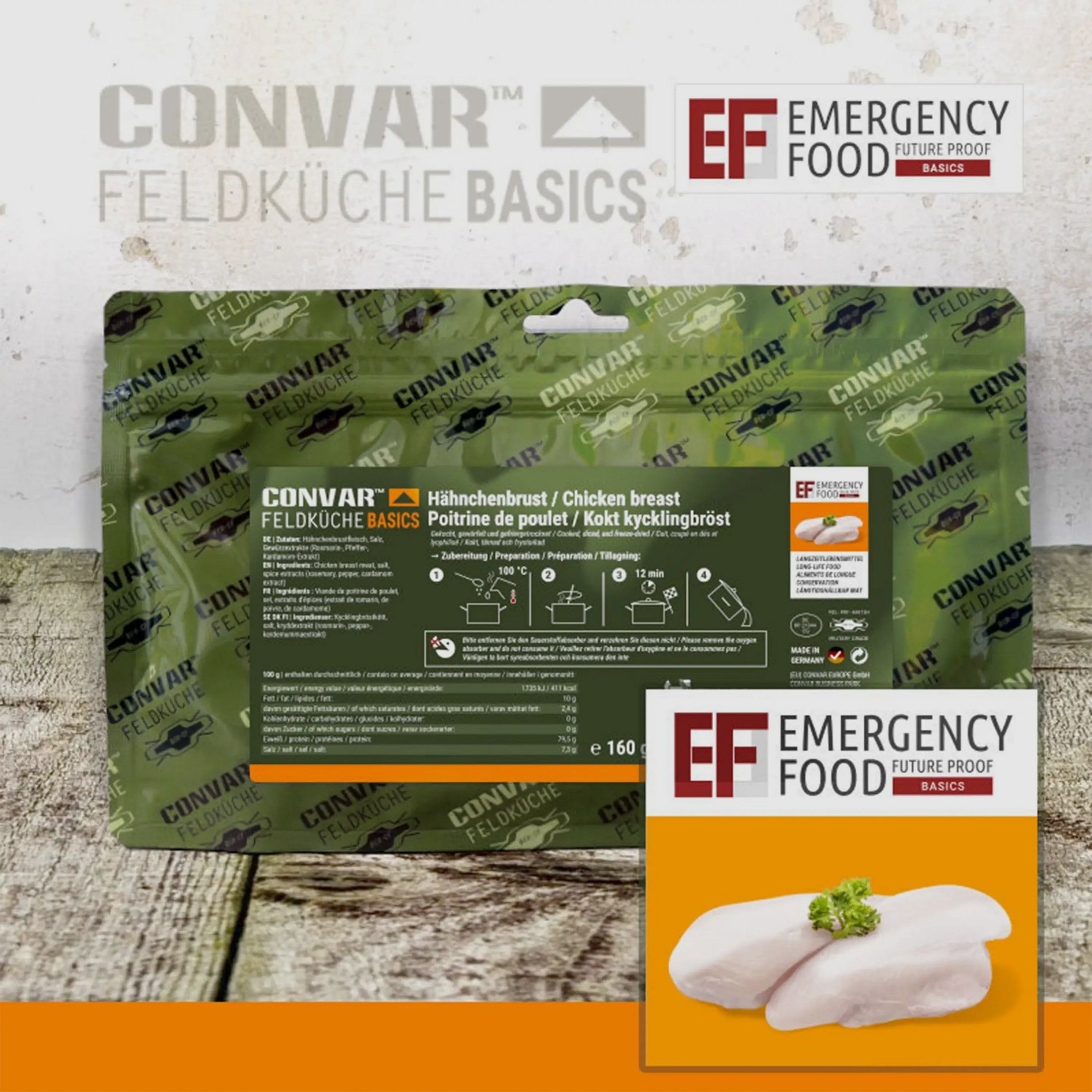 CONVAR Kuchnia Polowa CONVAR Kuchnia Polowa Podstawy Pierś z Kurczaka 160 g