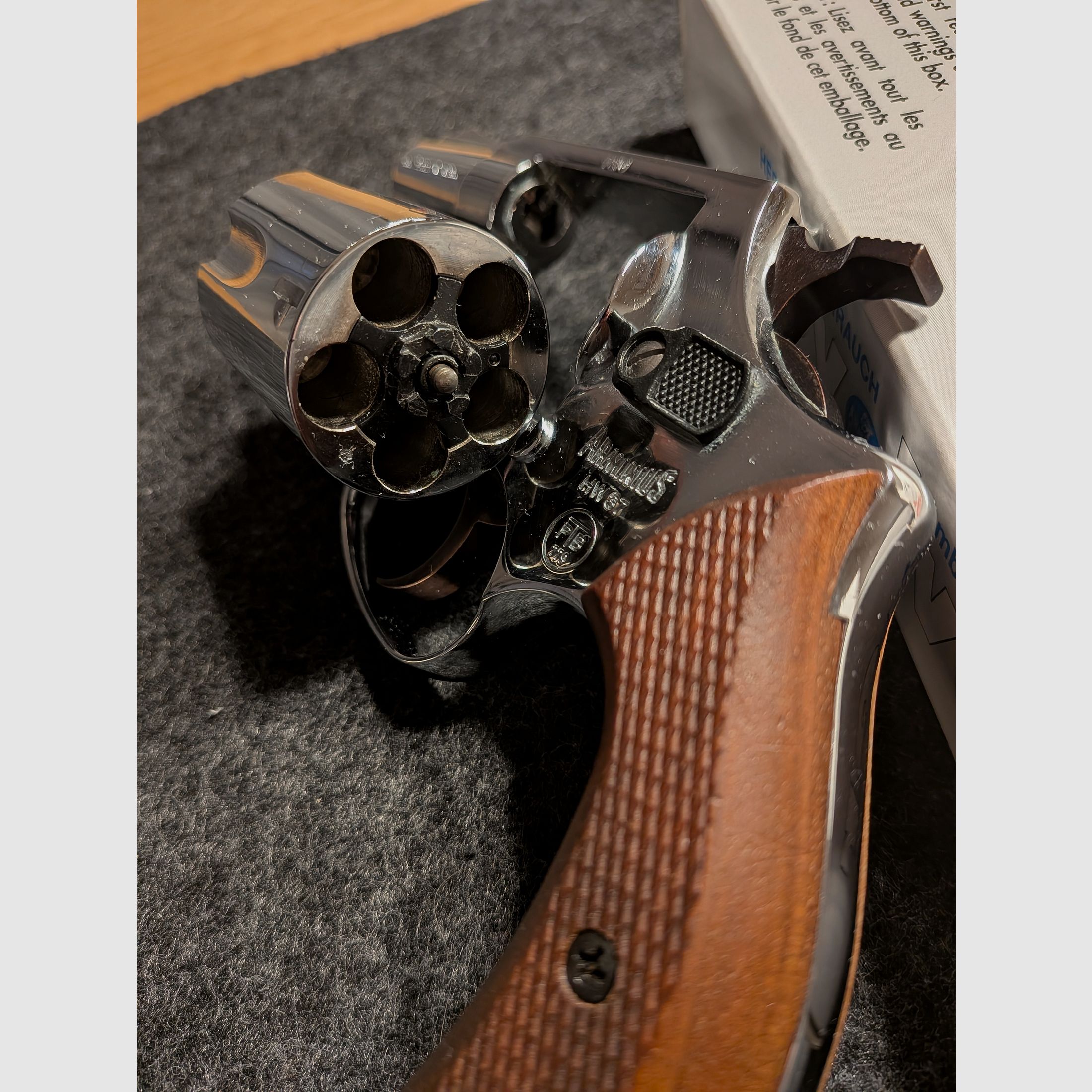 Weihrauch HW 37 Chrom PTB779 Kal.9mm R.Knall + Nowy + Rewolwer strzelający ostrzegawczo