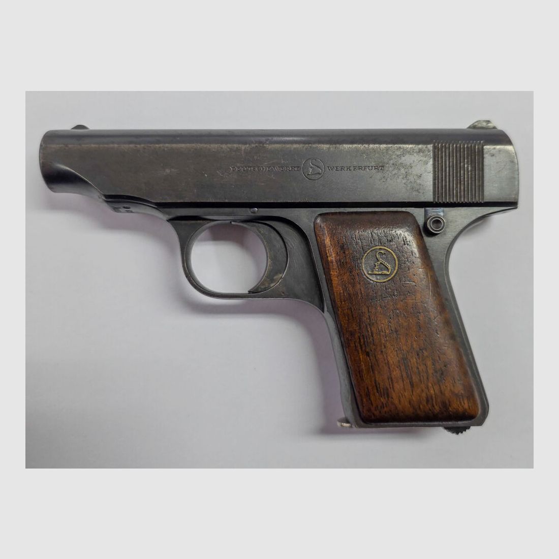 Obras alemanas - Pistola de bolsillo Ortgis de la fábrica de Erfurt