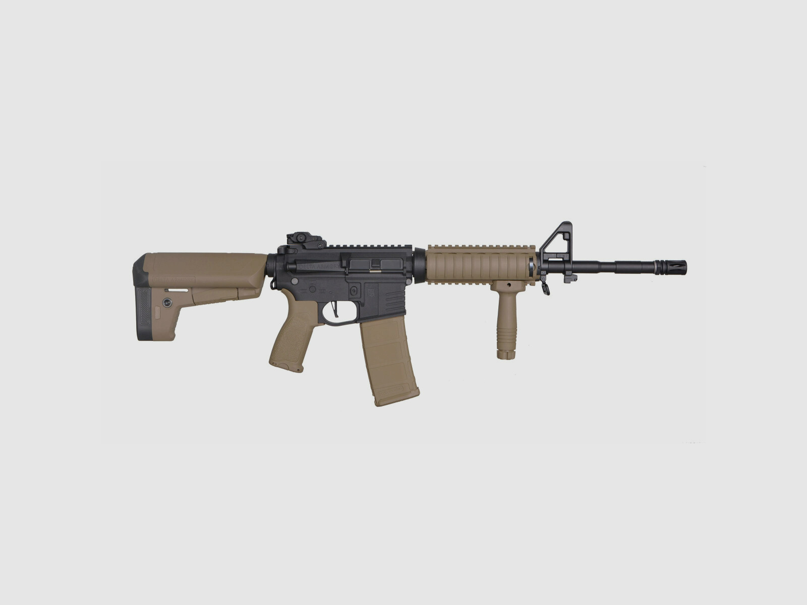 AR15 RIS BRAVO Delta Armory Tan/Nero S-AEG Fucile Airsoft Libero da 18 Anni