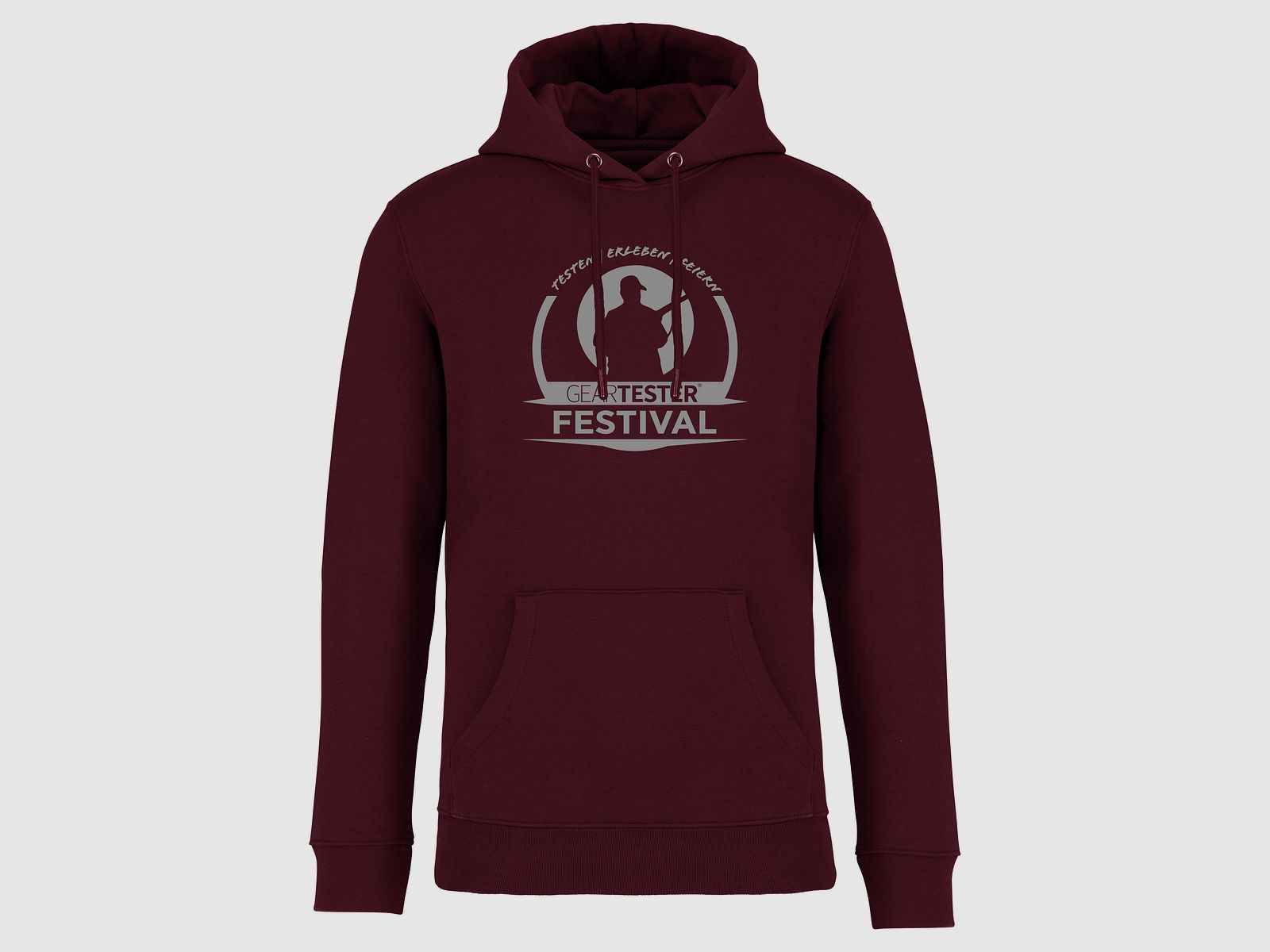 Geartester Festival Bio Hoodie, grande logo