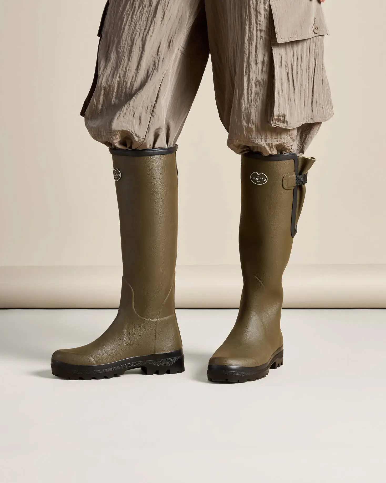 Bottes Vierzon Damen Le Chameau Jersey gefüttert Grün Chameau, Bild 14 von 16