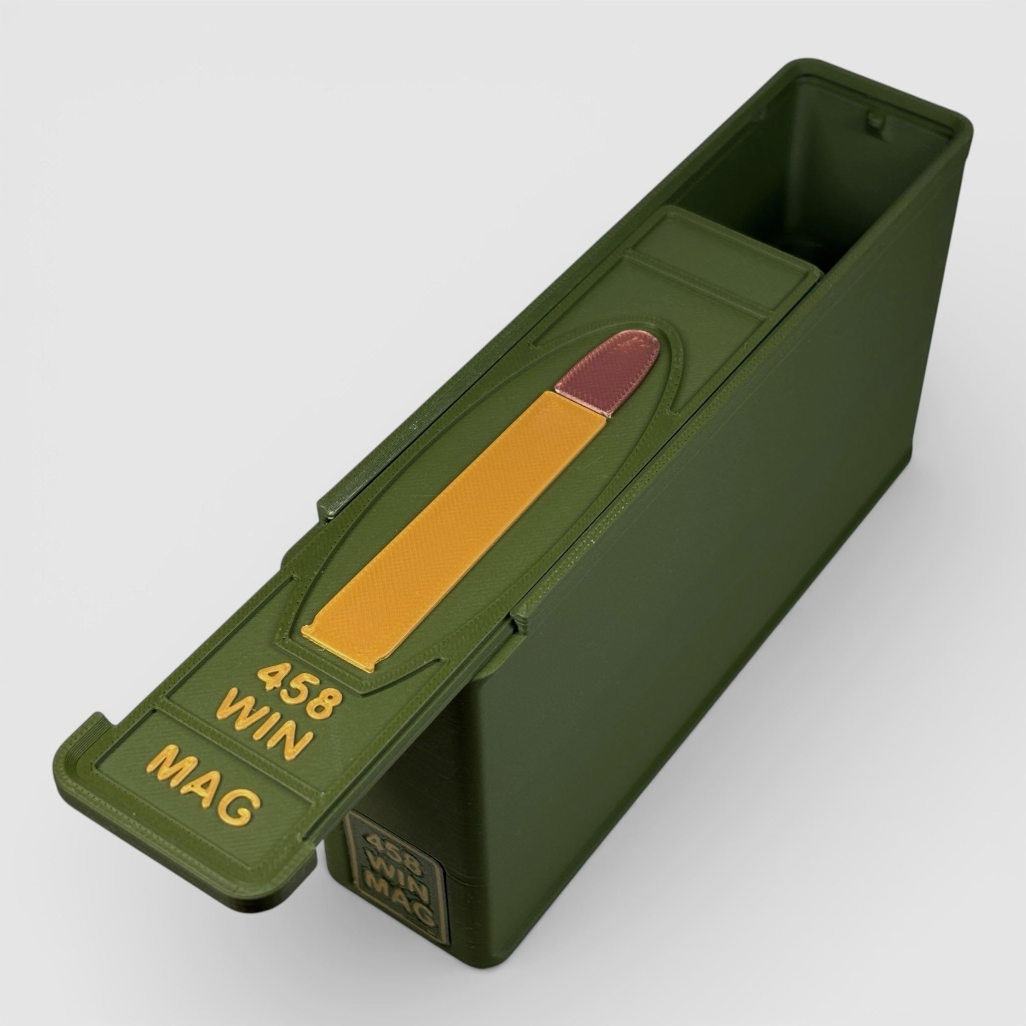 Coconut Innovations Ammunition Box / .458 WIN Mag / 'Sliding Lid' / Cartridge Box, Ammo Box