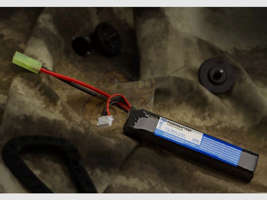 Airsoft Li-Po Akku 11.1V 1100mAh 15C Stock Type