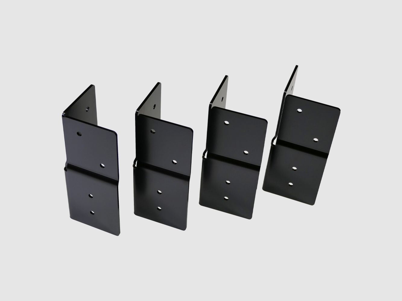 Hochwertige Zusatzecke zu unserer bewährten Kanzelecke aus Stahl KTL beschichtet 4er Set