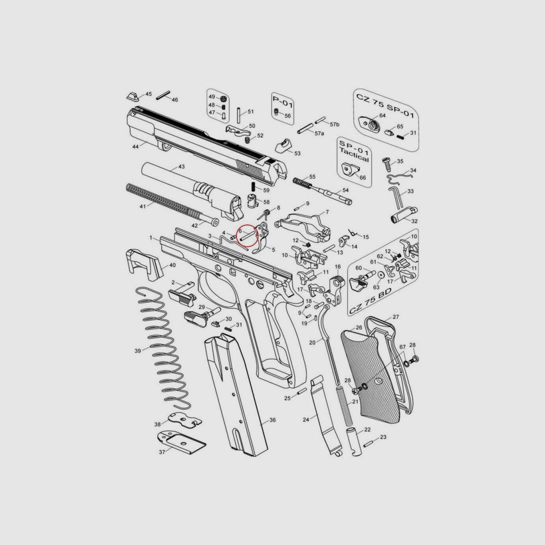 Eemann Tech Competition Trigger Pin for CZ, Bild 5 von 7