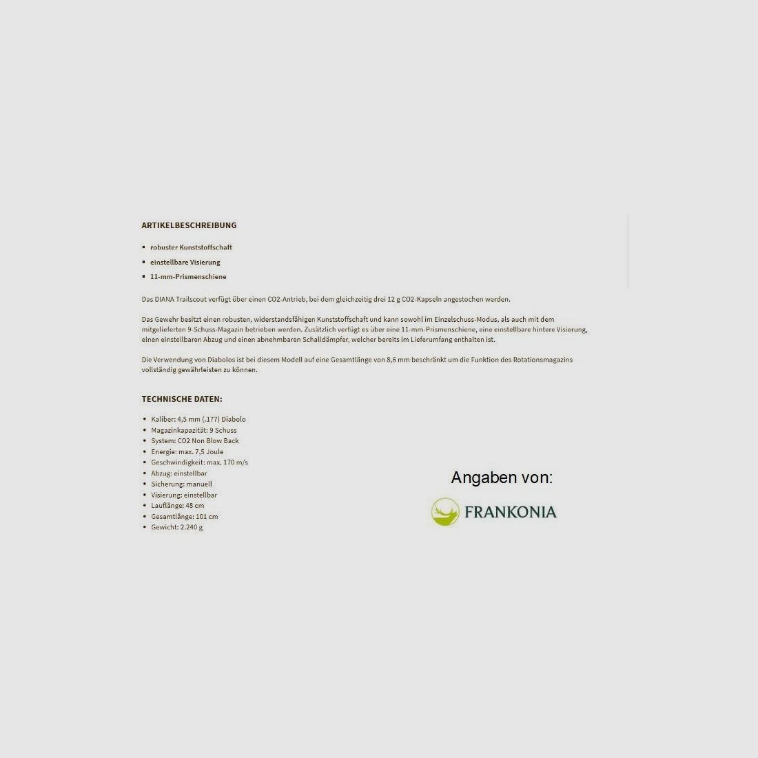 Diana Trailscout met Umarex richtkijker