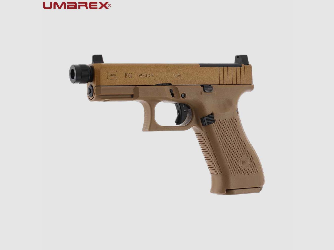 UMAREX GLOCK 19X MOS 4,5 mm (.177) BB, CO₂, < 2,0 J, afbeelding 2 van 11