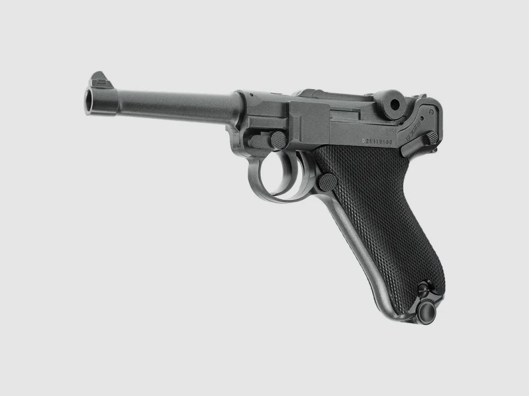 CO2-Pistole P08 20 Schuss Blowback Vollmetall BB/4,5 3J 90m/s, Bild 2 von 9