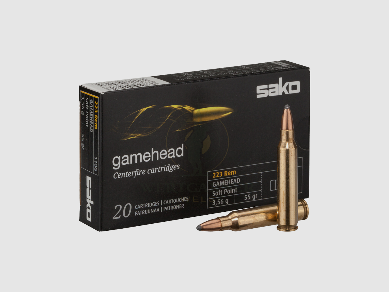Sako Gamehead .223 Rem. SP 3,56g/55grs, afbeelding 1 van 2