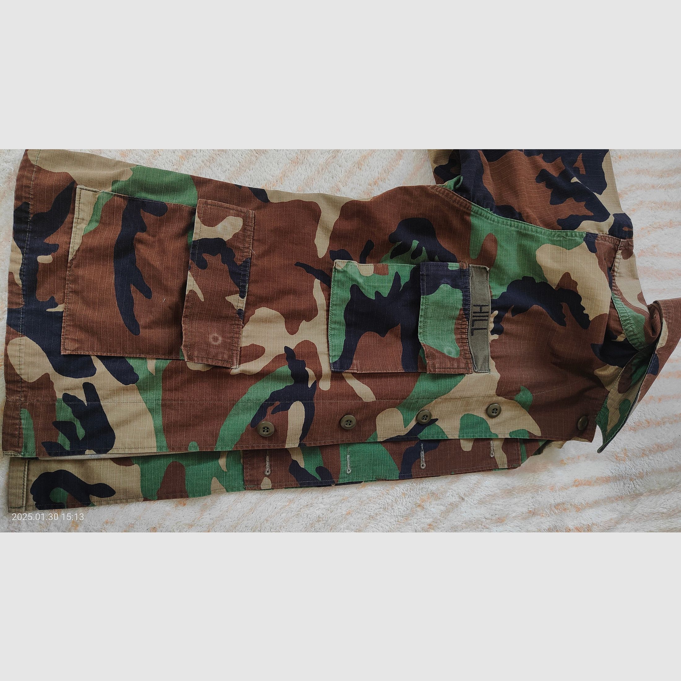 Military camouflage jacket US Army size L
