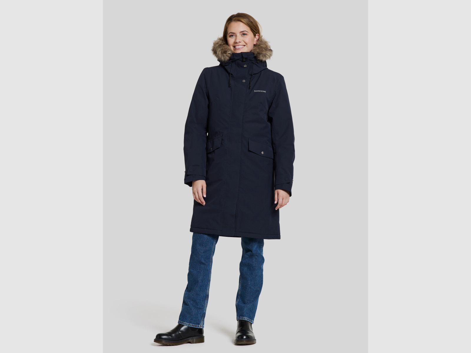 DIDRIKSONS Erika Damen Parka 3 Dark Night Blue