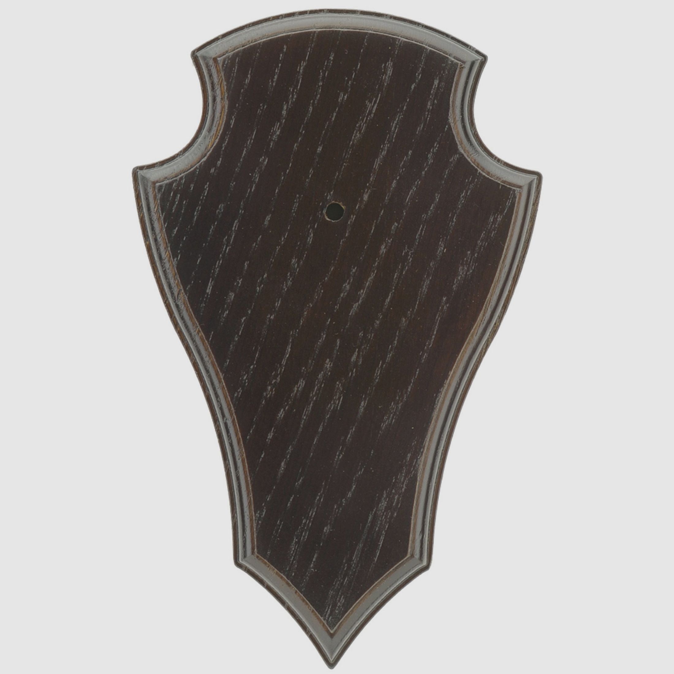 Gehörnbrettchen II dunkel mit Klammern