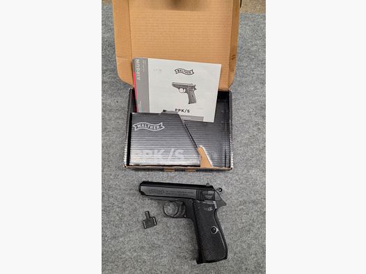   Walther PPK/S CO2-Pistole  Cal. 4,5 mm Stahl BB