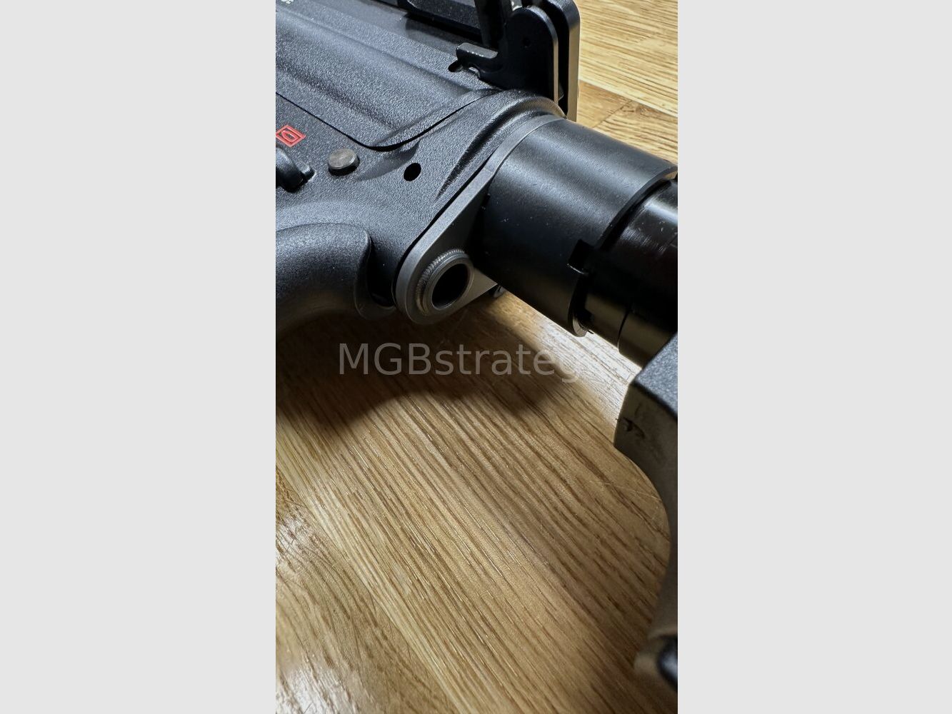 Heckler & Koch MR223 A3 Slim-Line 16,5" Lauf - halbautom. Büchse .223Rem sportlich zugelassen! - Das zivile H&K 416 - mit Original H&K Abzugs- und Schlagstück Pin mit extra Sicherung wie bei G95K + Original H&K QD End-Plate (doppelt neu verstemmt, siehe Foto)