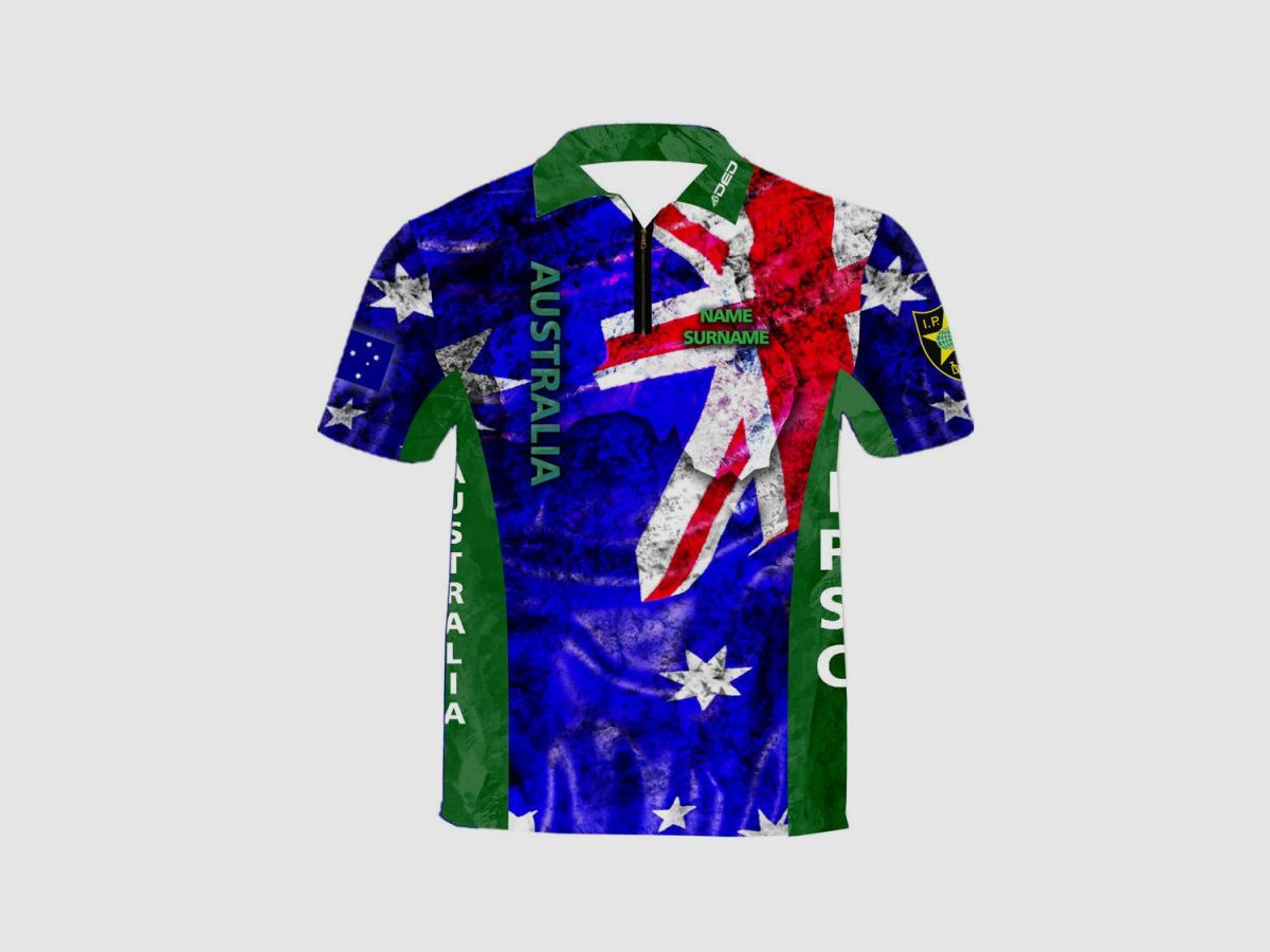 DED IPSC Australien Wettkampf T-Shirt, Größe: 3XL, Benutzerdefinierter Name: Mit Benutzerdefiniertem Namen, Bekleidungsart: Regulär (Herren), Bild 3 von 3