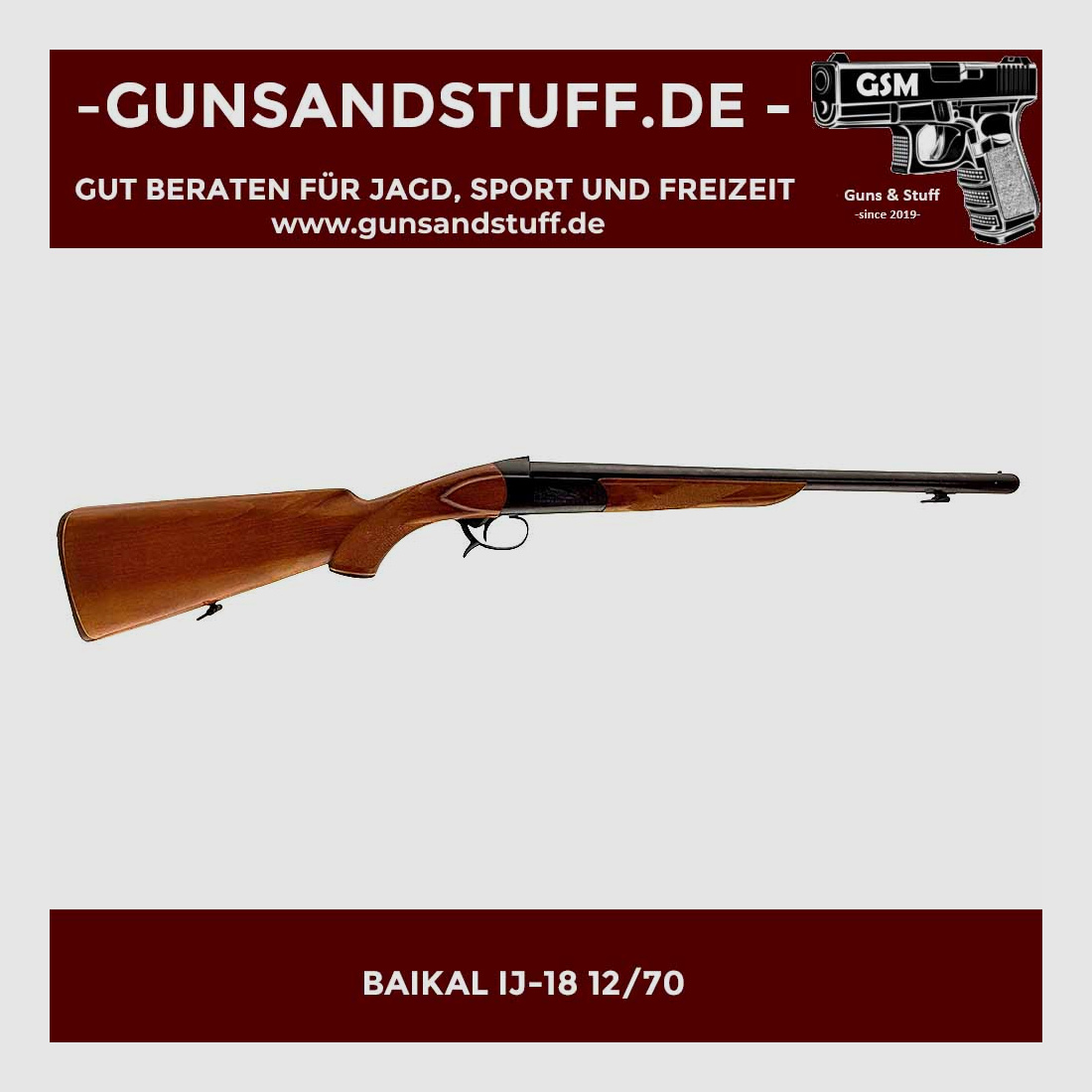 BAIKAL IJ-18 EINZELLADERFLINTE 12/70