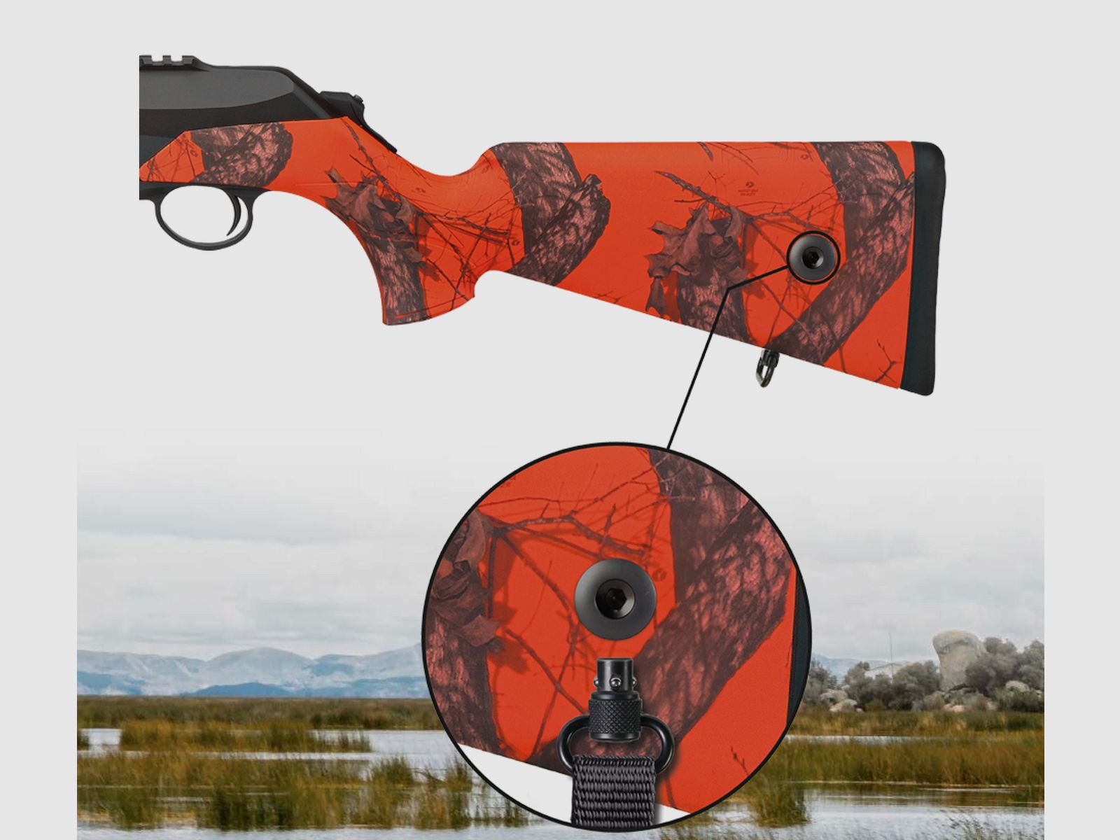 HALDER Push & Go casquillo para soporte de correa Ø 9,5 x 1,0 mm / 23 mm giratorio montaje lateral en la culata