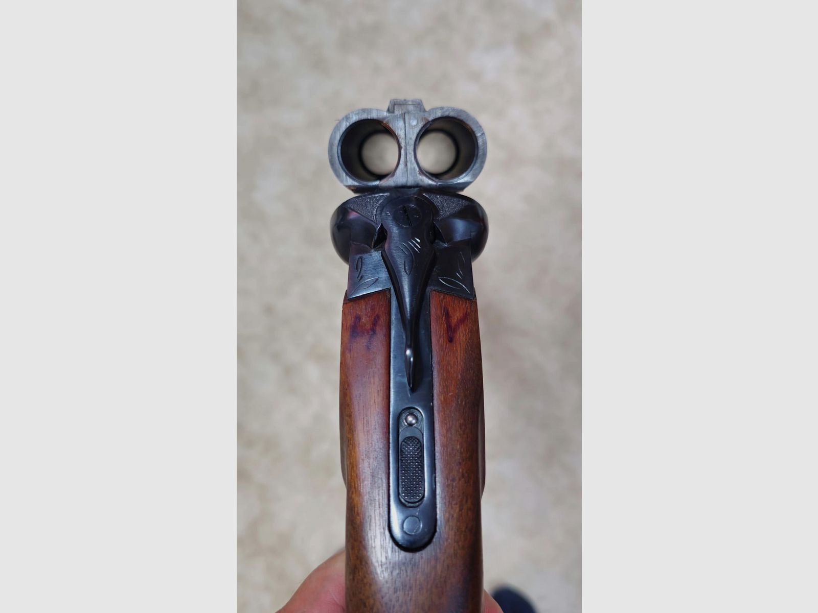 Bock Doppel Flinte, Querflinte Baikal Kal. 12/70, Schrotflinte