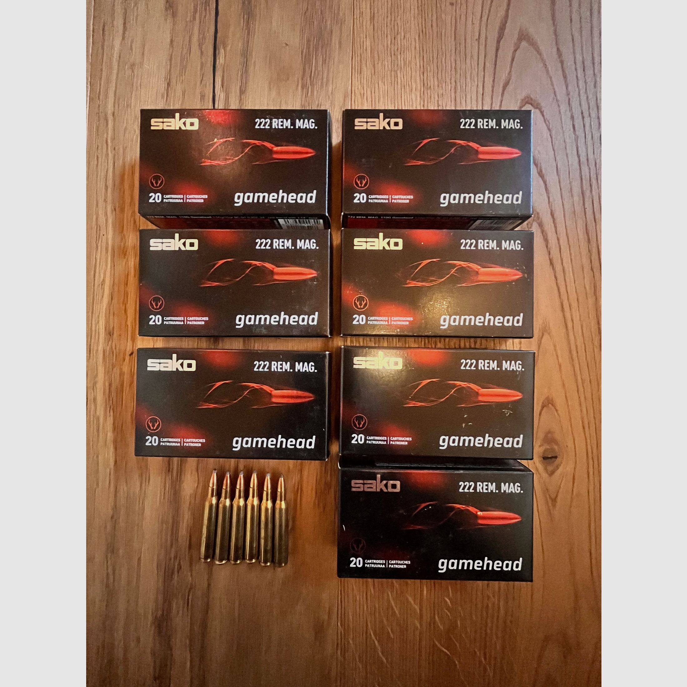 Sako .222 Rem Mag 146 cartouches