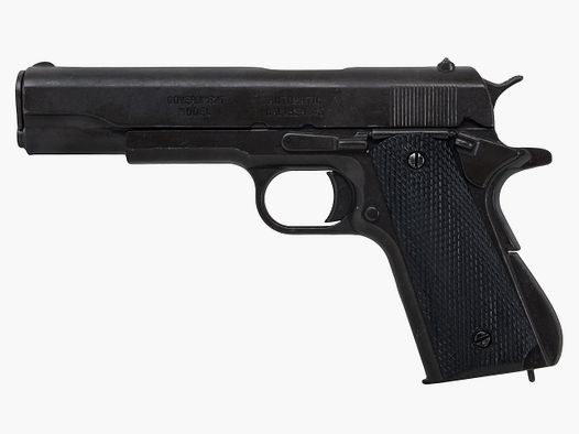 Denix Deko Pistole Colt Government M1911A1 Kaliber .45  Automatik LĂ¤nge 24 cm schwarz