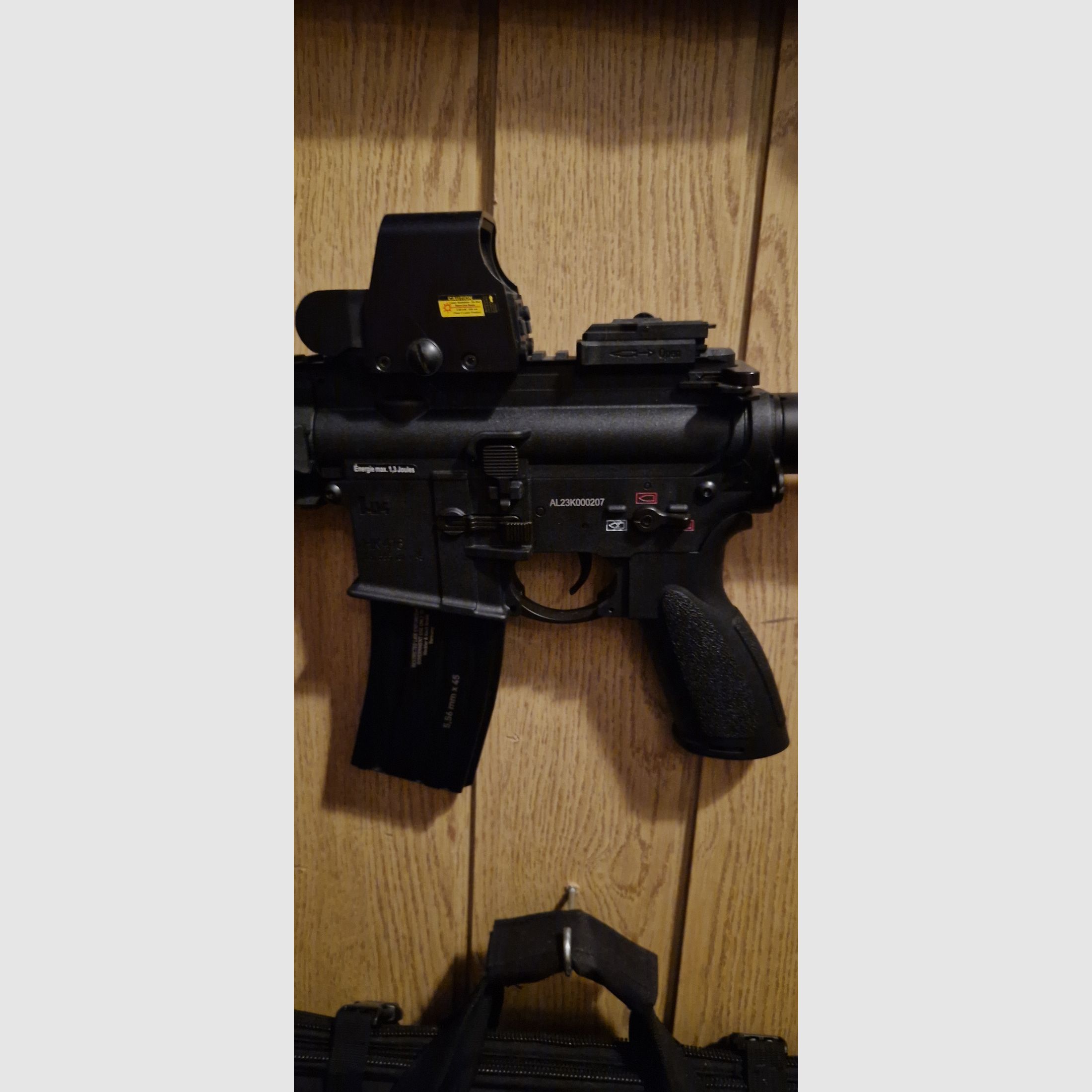 HK416A5 Sportsline + silenziatore + mirino a punto in super stato 6mm AEG