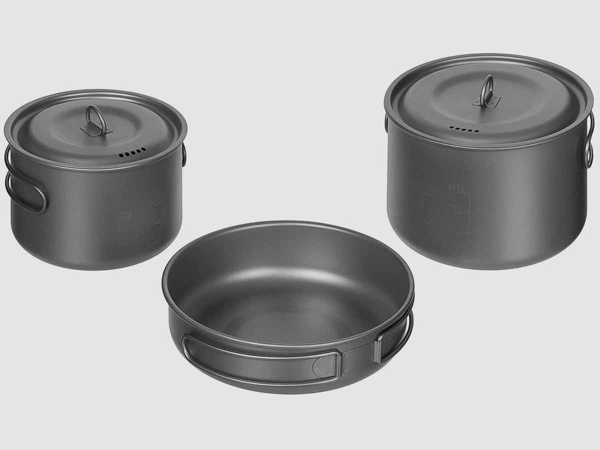 Kochset, Titan, 5-teilig
