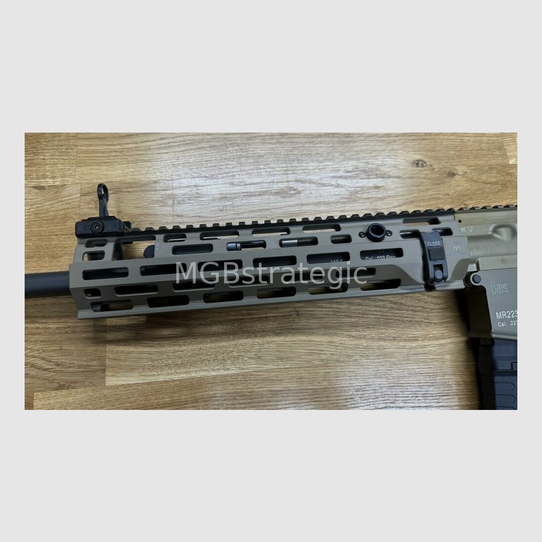 Original H&K M-LOK Handschutz klemmbar FDE sandfarben für Heckler & Koch MR223 HK416 H&K MR 223 G95K G95