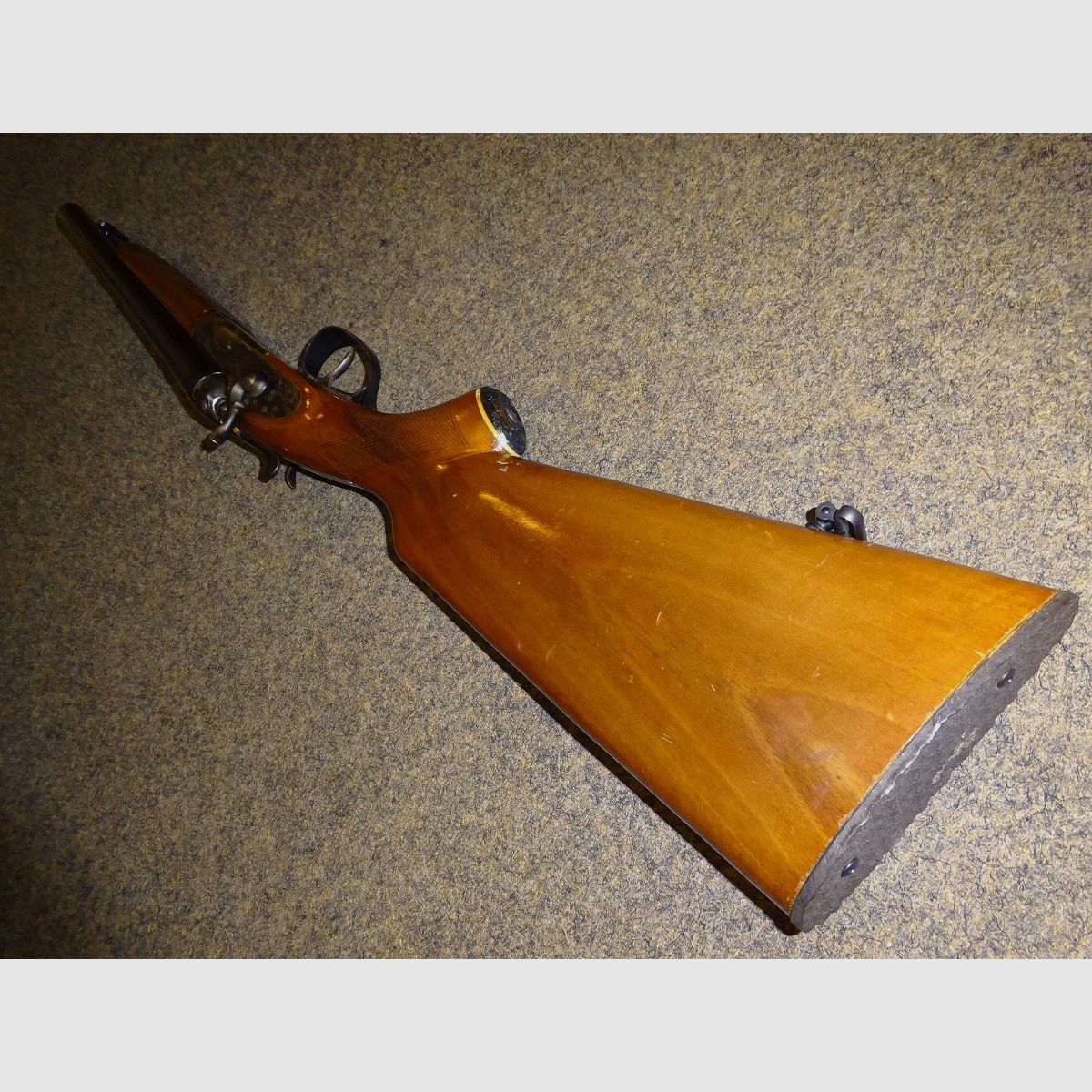 Kutscherflinte - Hahn-Doppelflinte von NORIS, Kal. 12/70, gekürzt von Meisterhand