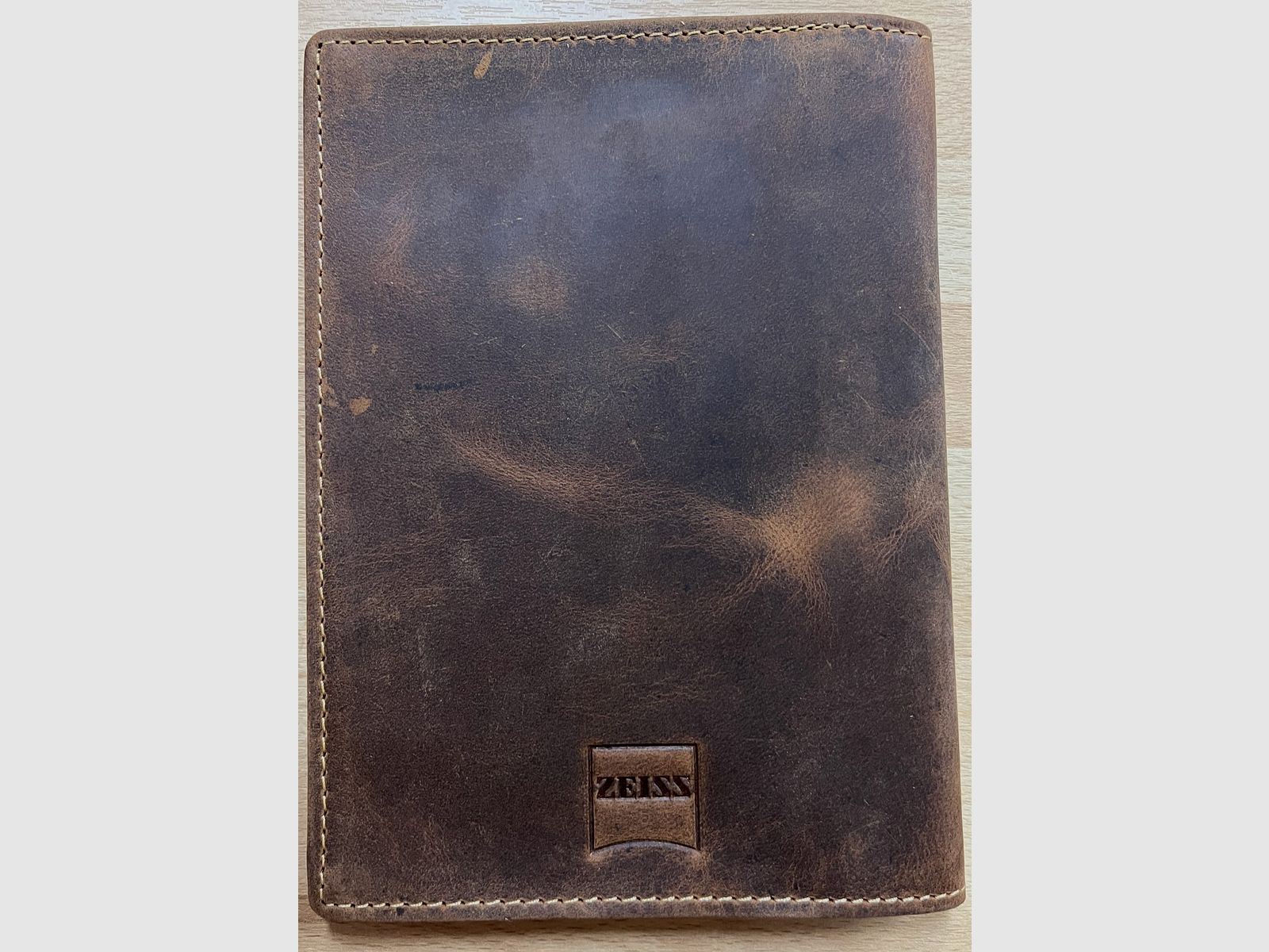 Zeiss Leder Jagdscheinmappe Ausweismappe Etui Hirsch braun 328-25-Stag