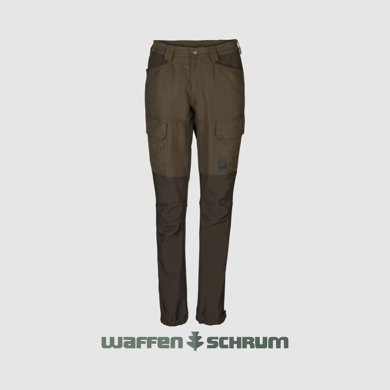 Pantalon Härkila vert saule scandinave/marron foncé