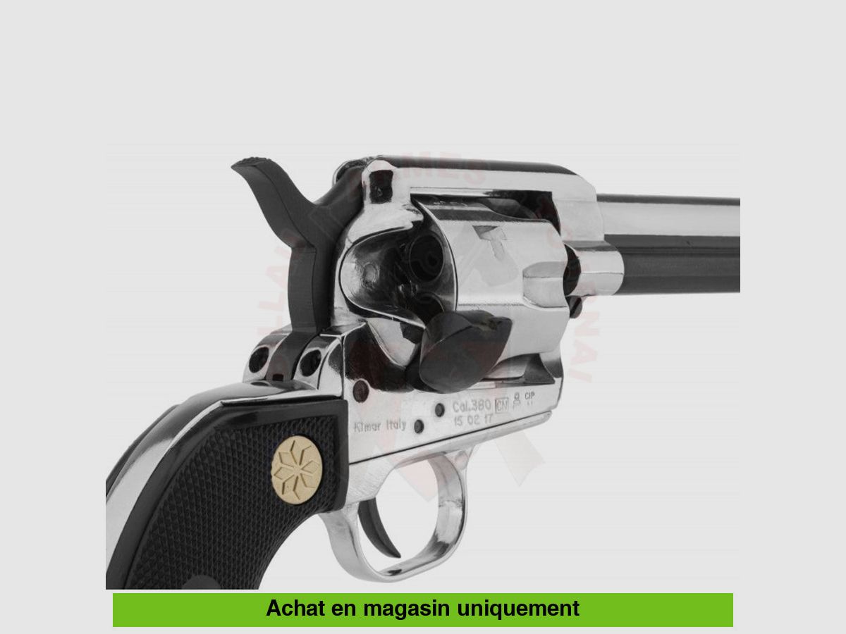 Kimar SAA blank-firing revolver Chrome .380, image 4 of 7