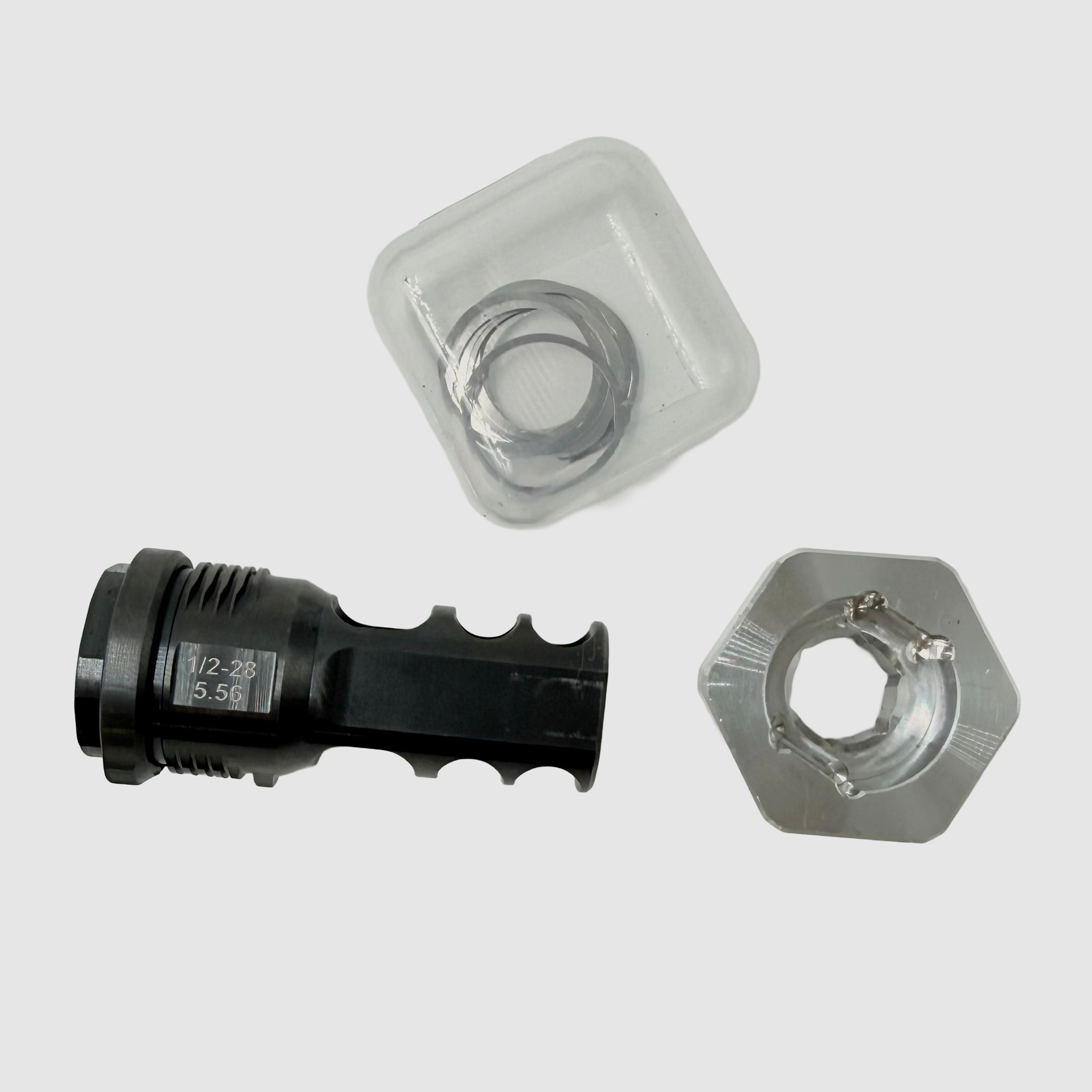 Titan-Schalldämpfer SVEMKO Rogue und Mündungsbremse Kal. 5.56 Gewinde 1/2×28, Bild 12 von 13