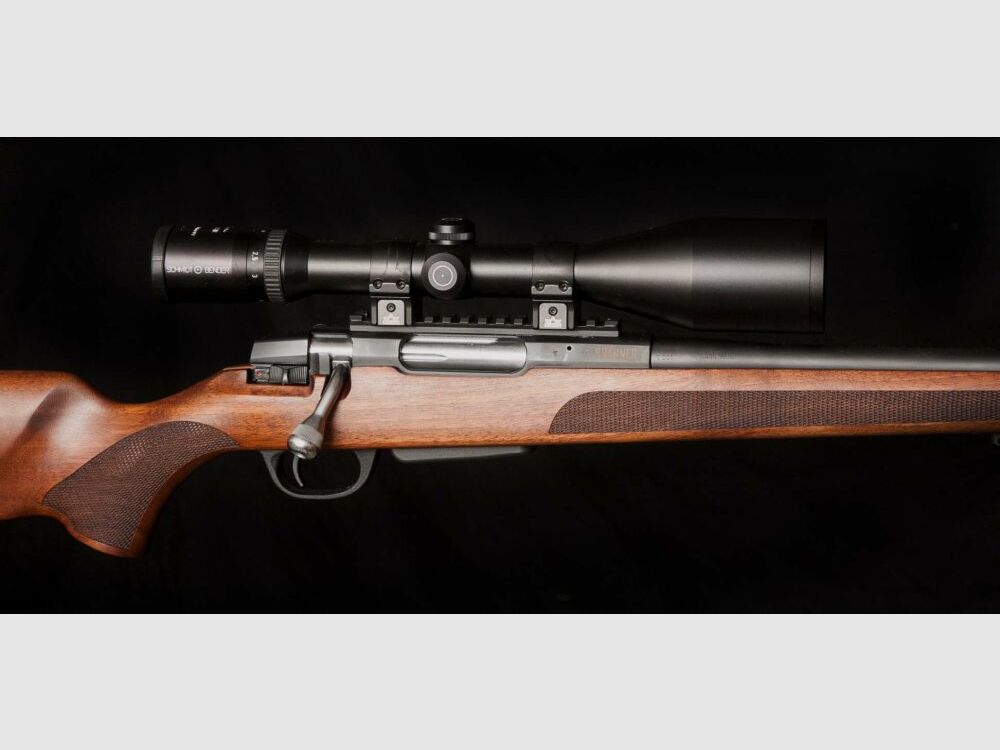 Komplettpaket Jagdwaffe mit Zielfernrohr und Schalldämpfer, Jungjägerpaket Brenner BR 20, Schmidt & Bender 2,5-10x56, Freyr & Devik
