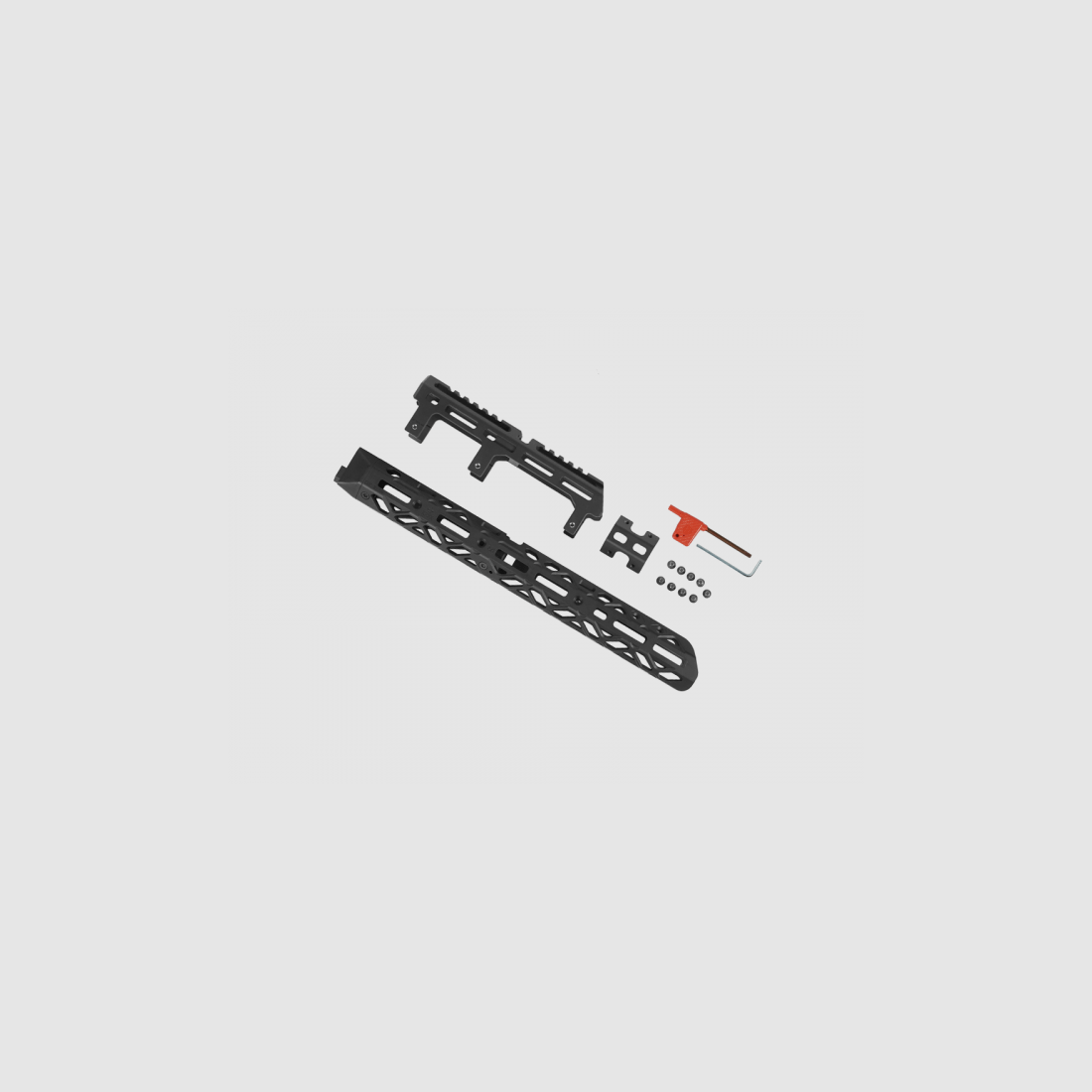KPYK Langer AK M-LOK Handschutz mit langem Gasrohrcover CRC 1U004B Black Schwarz