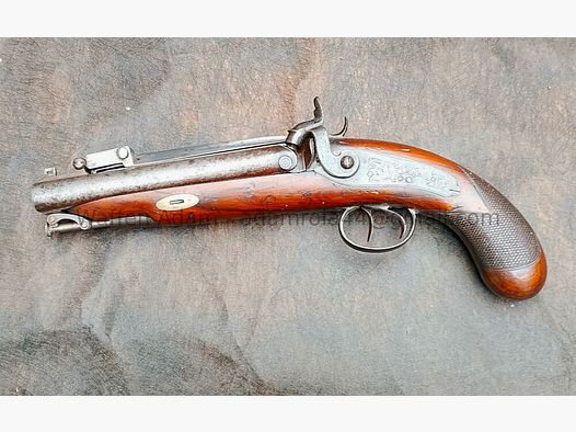 Anglia / Belgia perkusyjna strzelba - pistolet podróżny