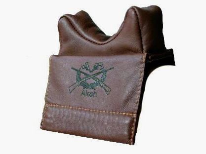 AKAH elk leather rifle rest