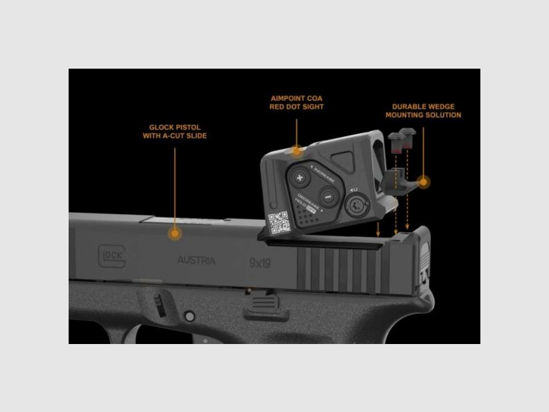 GLOCK Pistol Mod. 45 Gen5 A-Cut Combo 9mmLuger Aimpoint COA