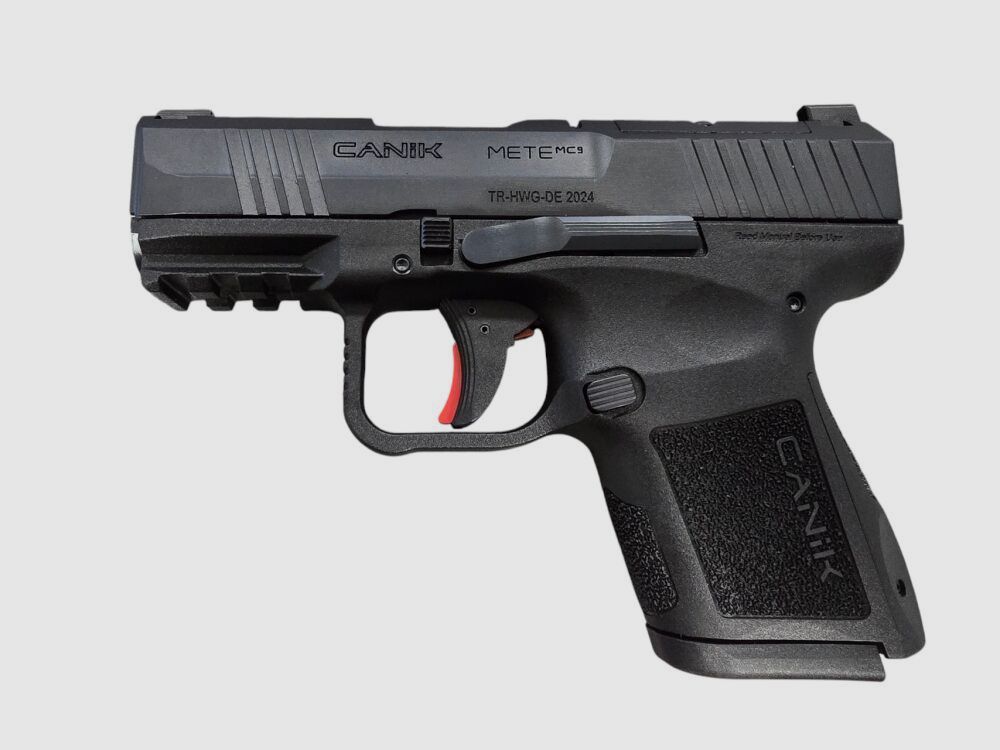 Canik METE MC9 Micro Compact, 9x19, SAO, Schwarz, 12 Schuß, 1 Ersatzmagazin Canik METE MC9 Micro Compact, 9x19, SAO, Schwarz, 12 Schuß, 1 Ersatzmagazin halbautomatische Pistole 9mm Luger *EWB Pflichtig sofort verfügbar
