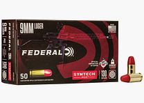 Federal Syntech PPC 9mm Luger 130GR SJFN 50 cartridges