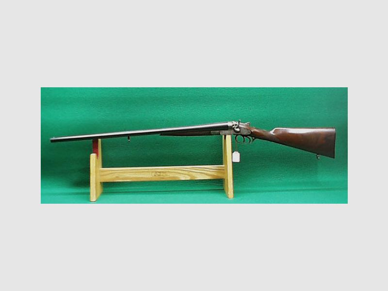 Fusil double Bayard, gravé