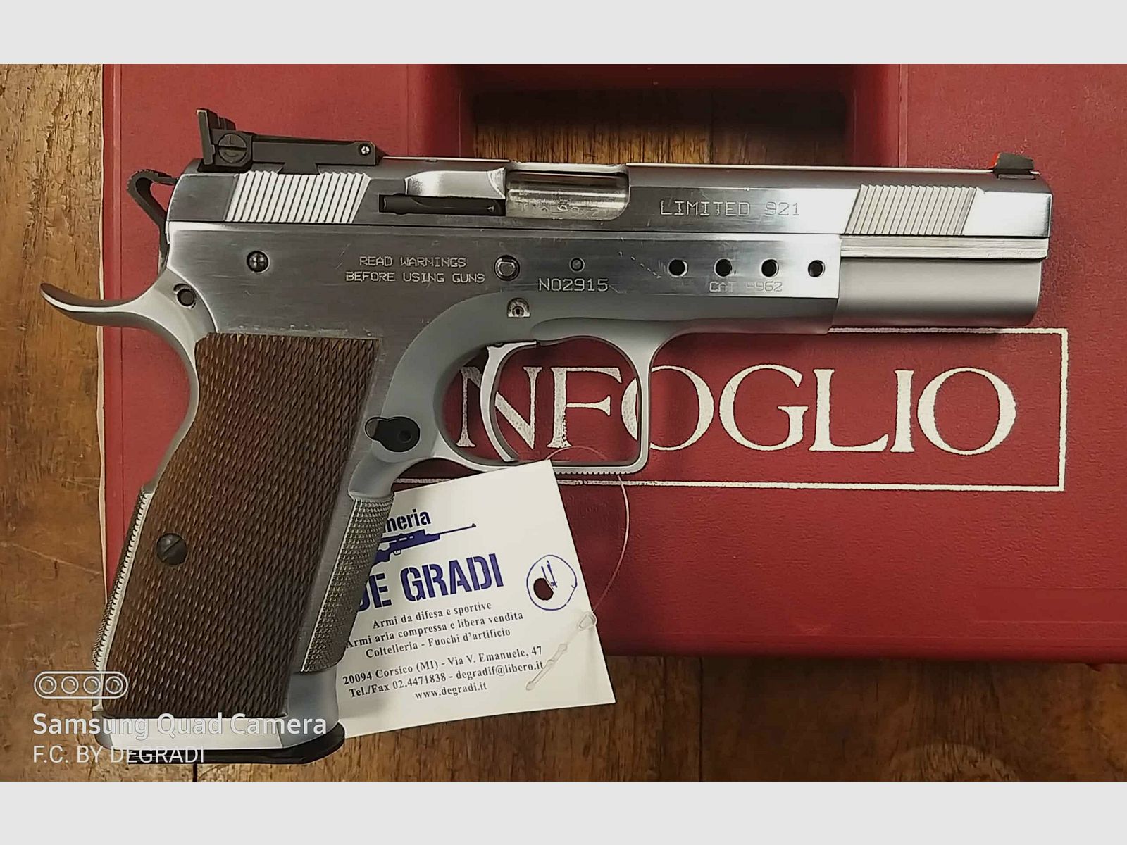 TANFOGLIO LIMITED 921 9×21, imagen 2 de 3