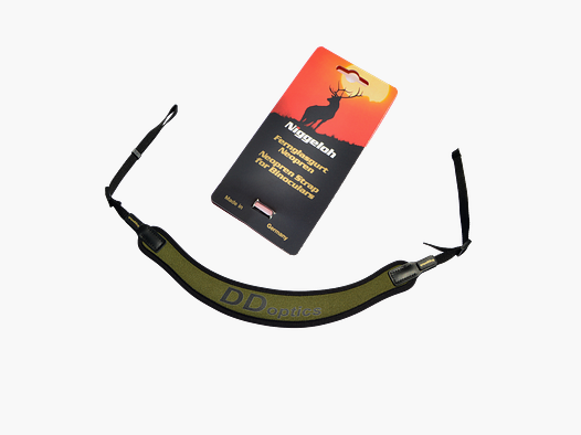 DDoptics sangle de transport en néoprène pour jumelles / cordon tour de cou Vert
