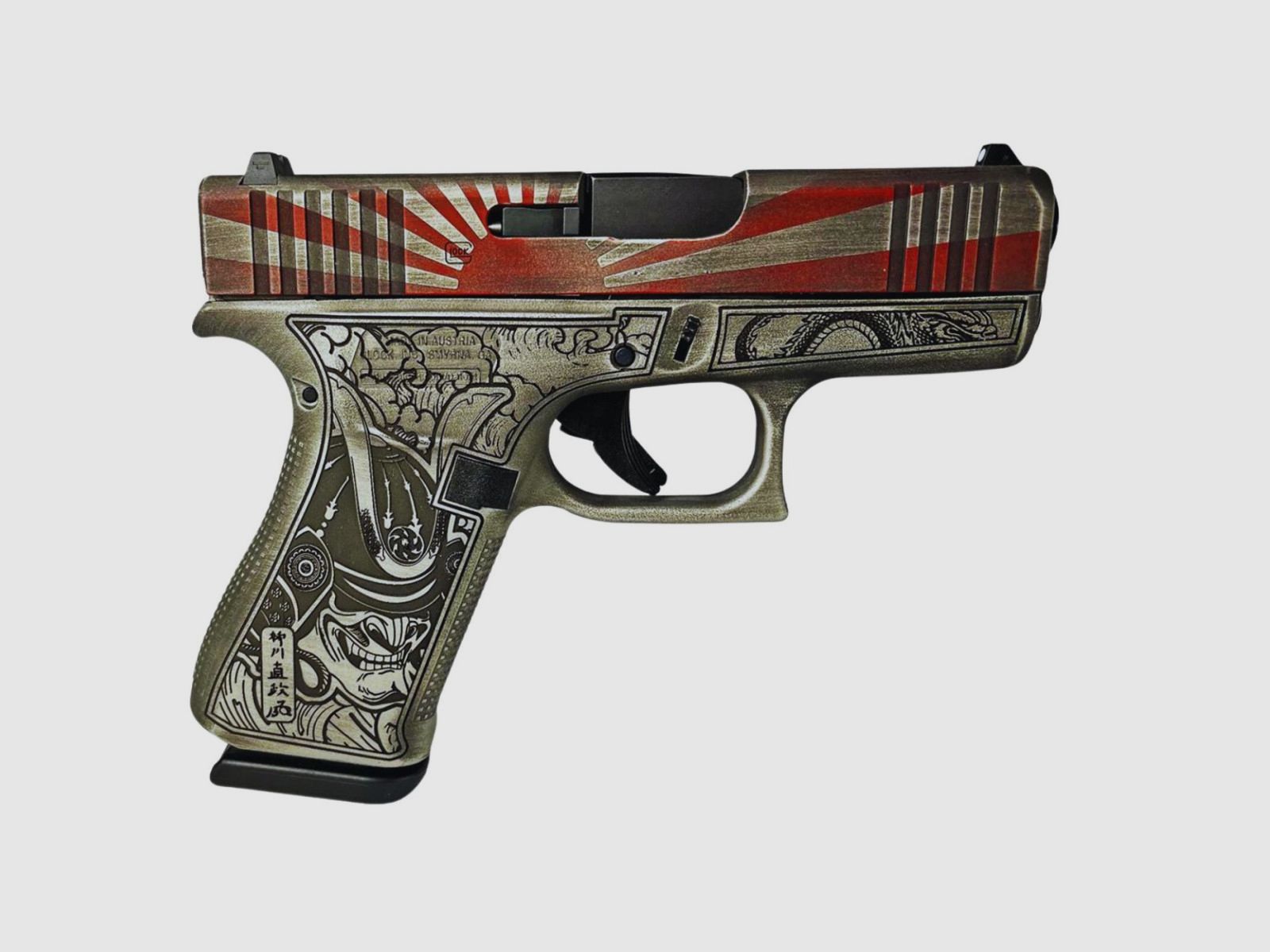 Glock 43x Samurai-Krieger / Aufgehende Sonne, Bild 4 von 4