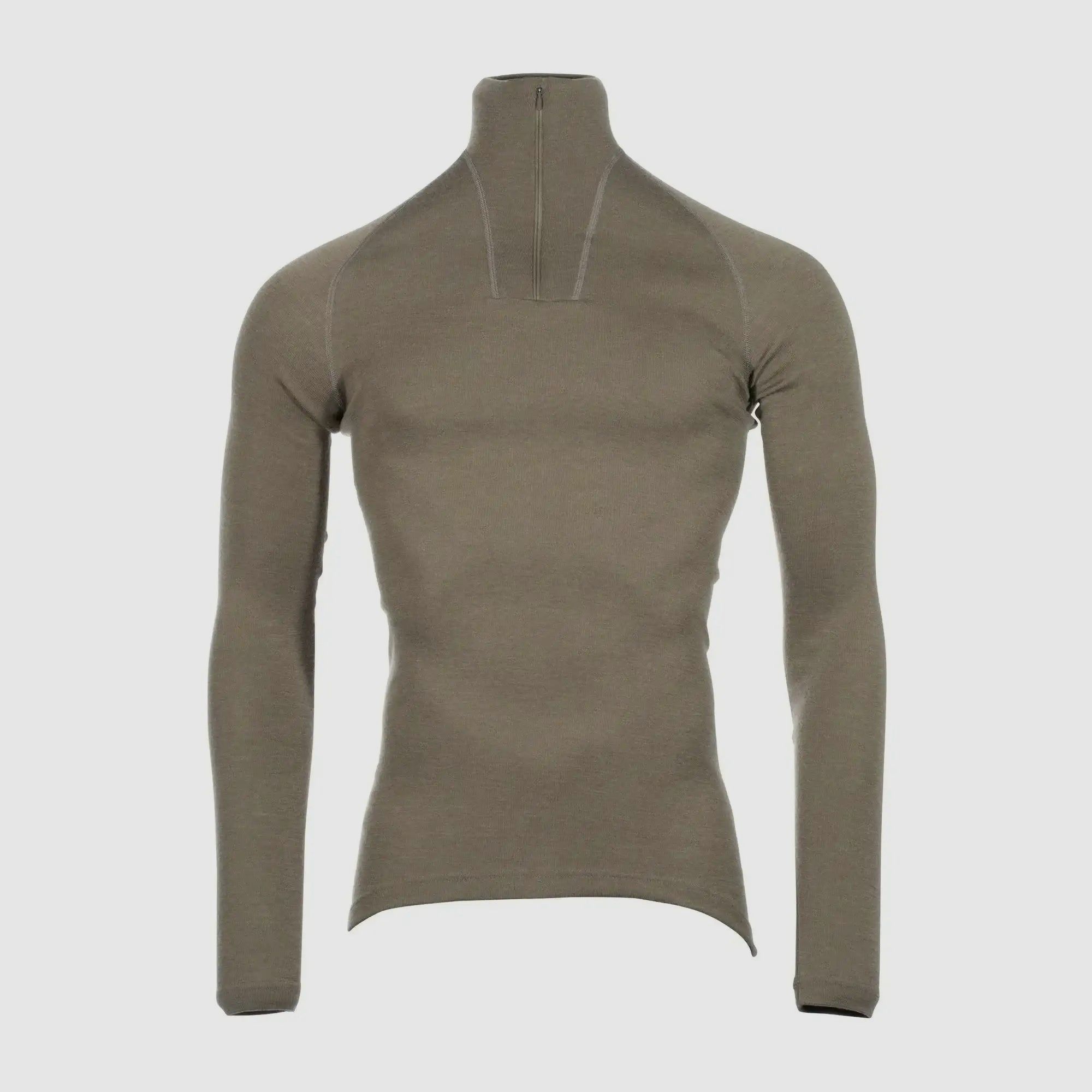 Woolpower Woolpower Camiseta Interior Zip Turtleneck Lite - Pine Green / S Hombres