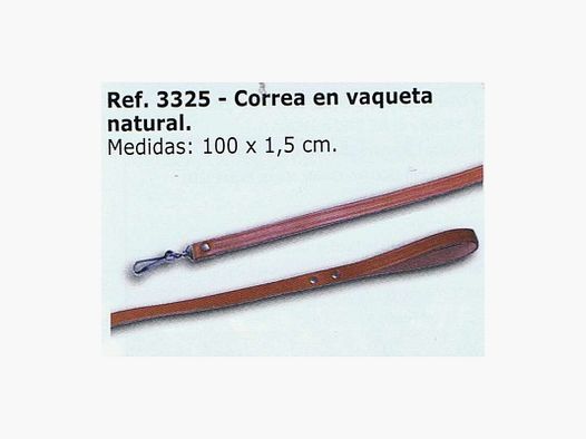 EISPORT CORREA EN VAQUETA NATURAL